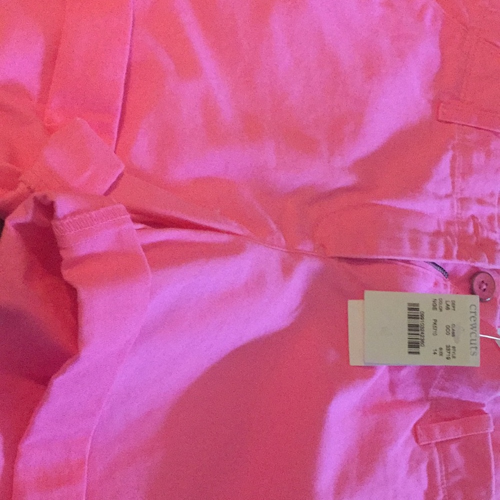 Crew cut girls cuffed chino shorts size 14